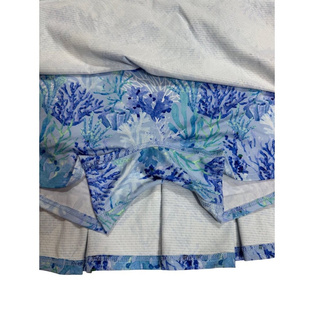 Gottex Women's Golf Tennis Skirt Blue Coral Size M - Picture 3 of 4